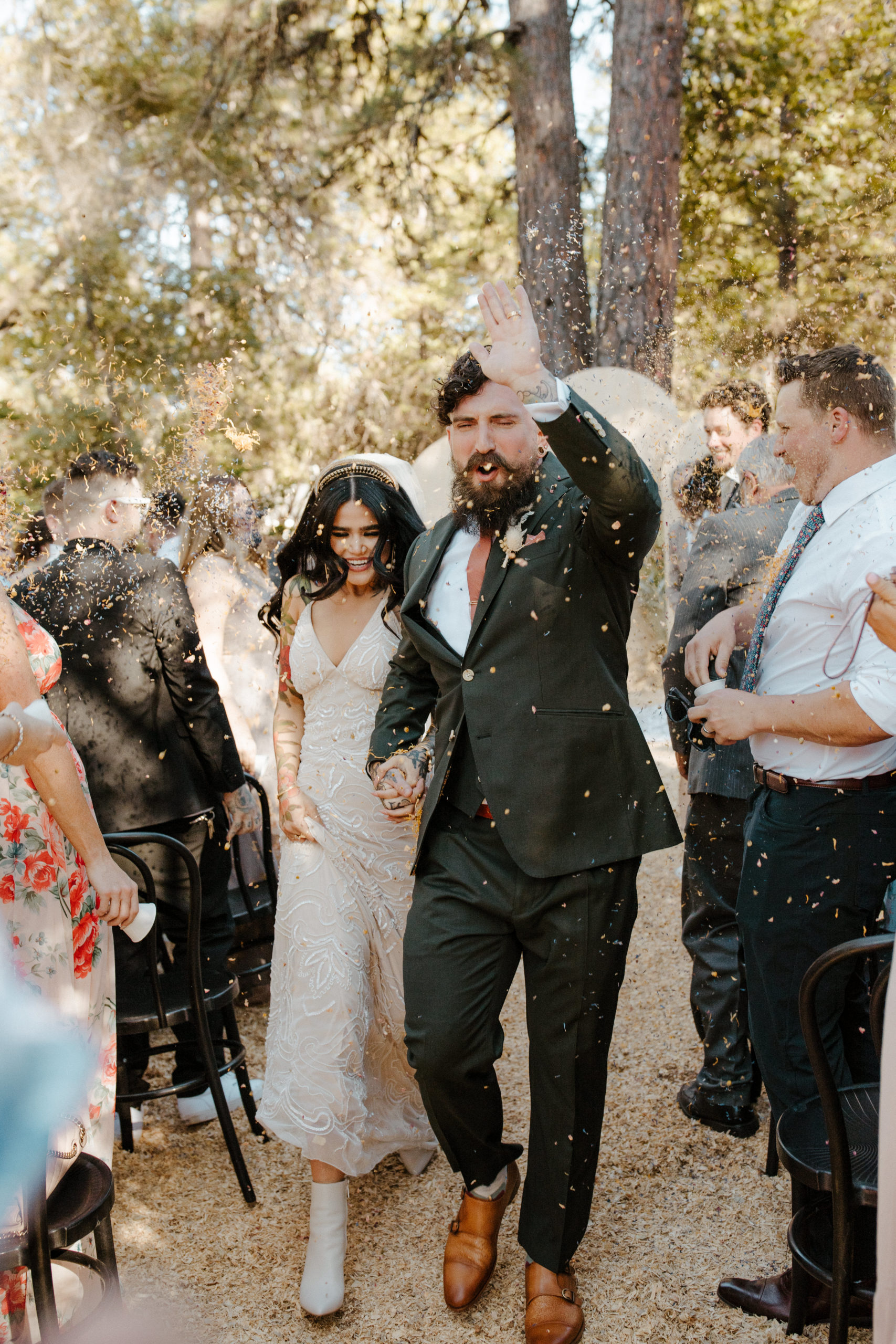 Rachel Christopherson Photography-Backyard Wedding-Unique Wedding Arch-Boho Wedding-Boho Bride-Edgy Wedding-Tattooed Bride-Tattooed Groom-Ceremony Seating-Lake Tahoe Wedding-Northern California Wedding-Nor Cal Wedding-Sacramento-Lake Tahoe-Monterey-Carmel-Santa Cruz-Big Sur-Yosemite-Mendocino-Wedding and Elopement Photographer