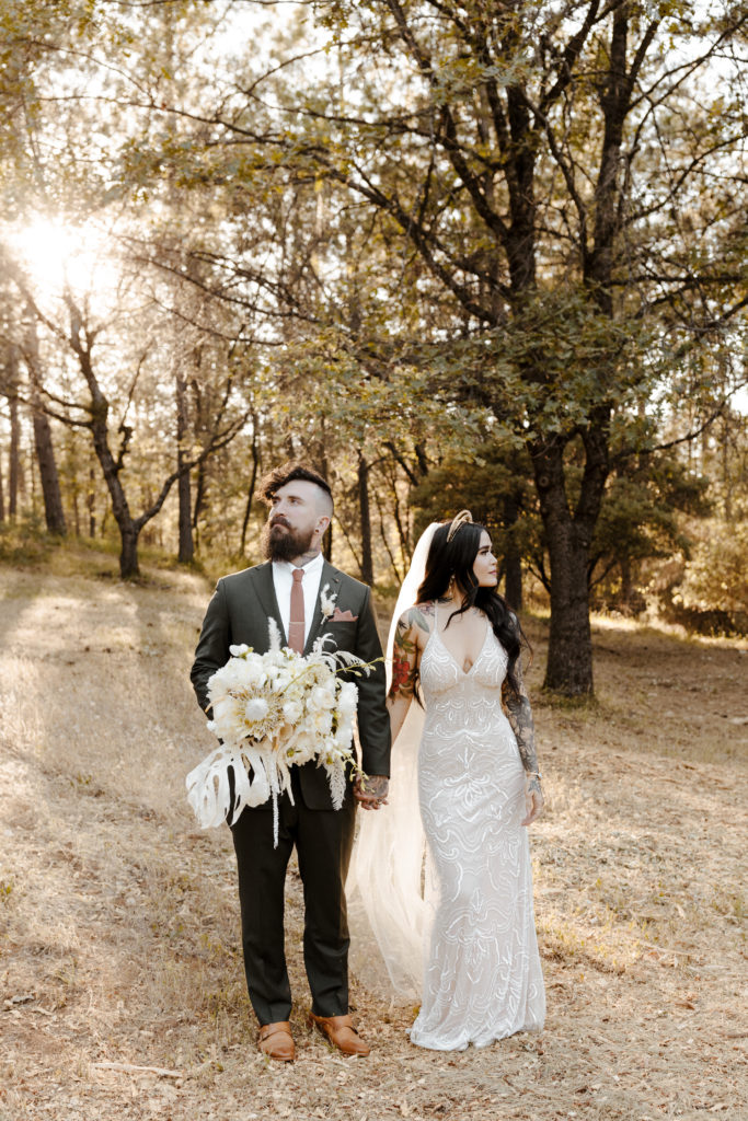 Rachel Christopherson Photography-Backyard Wedding-Unique Wedding Arch-Boho Wedding-Boho Bride-Edgy Wedding-Tattooed Bride-Tattooed Groom-Ceremony Seating-Lake Tahoe Wedding-what to outsource as a wedding photographer, outsourcing, virtual assistant, northern california wedding photographer, hawaii wedding photographer, sacramento wedding photographer