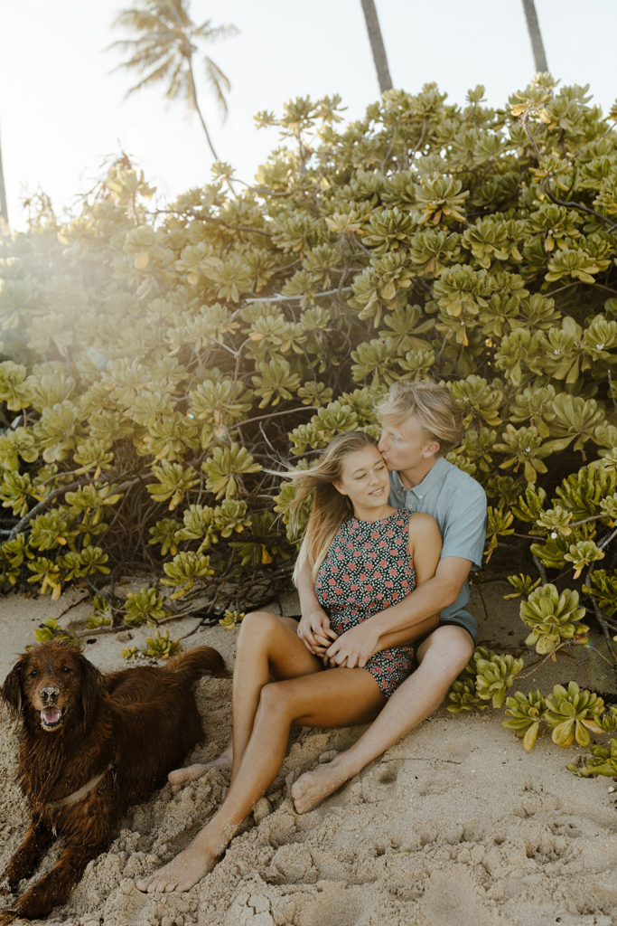 Rachel Christopherson Photography-Oahu Engagement Photos--Hawaii  Photographer-Engagement Photography-Beach Engagement Photos-Sacramento-Lake Tahoe-Monterey-Carmel-Santa Cruz -Big Sur-Yosemite-Mendocino-California-Northern California-Hawaii-Dog Friendly Beach