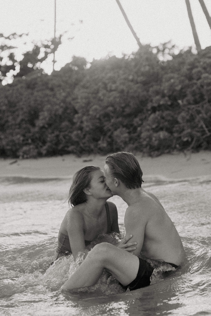 Rachel Christopherson Photography-Oahu Engagement Photos--Hawaii  Photographer-Engagement Photography-Beach Engagement Photos-Sacramento-Lake Tahoe-Monterey-Carmel-Santa Cruz -Big Sur-Yosemite-Mendocino-California-Northern California-Hawaii-Swim Suits-Black and White