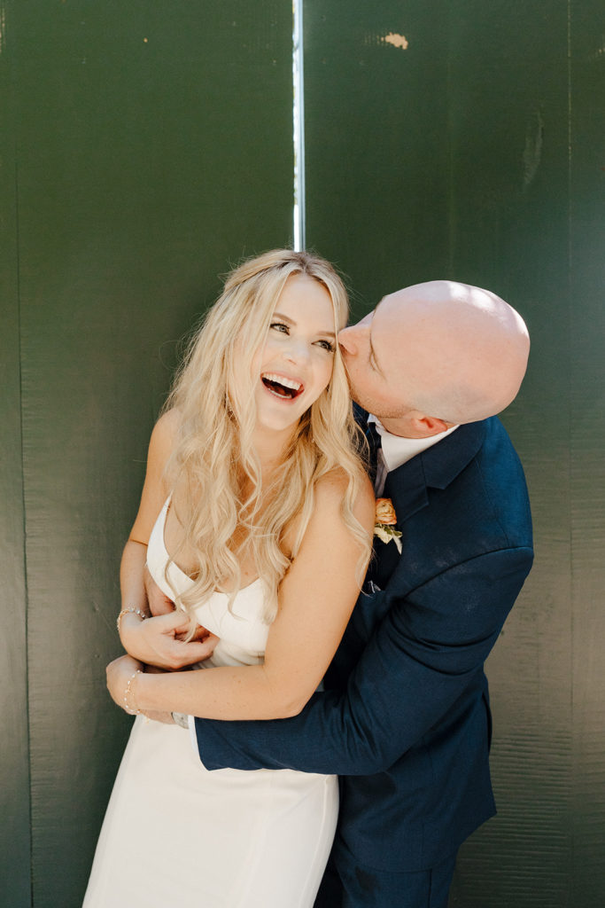 Rachel Christopherson Photography-Sacramento Garden Wedding-Rustic Wedding-Summer Wedding-Northern California-Nor Cal-Bride and Groom-Navy Suit