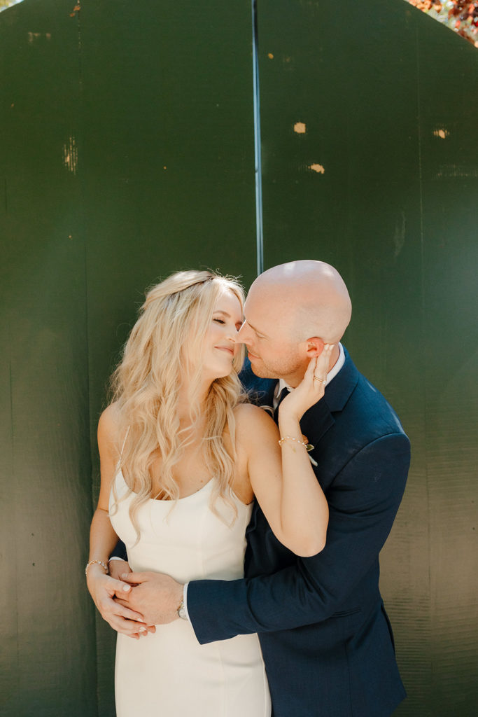 Rachel Christopherson Photography-Sacramento Garden Wedding-Rustic Wedding-Summer Wedding-Northern California-Nor Cal-Bride and Groom-Navy Suit