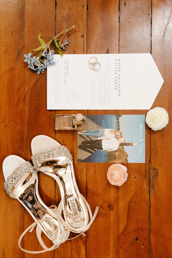 Rachel Christopherson Photography-Sacramento Garden Wedding-Rustic Wedding-Summer Wedding-Northern California-Nor Cal-Wedding Details-Wedding Detail Photos-Wedding Ring Photos-Wedding Band Photos-Wedding Invitations-Wedding Stationery-Bride Garter