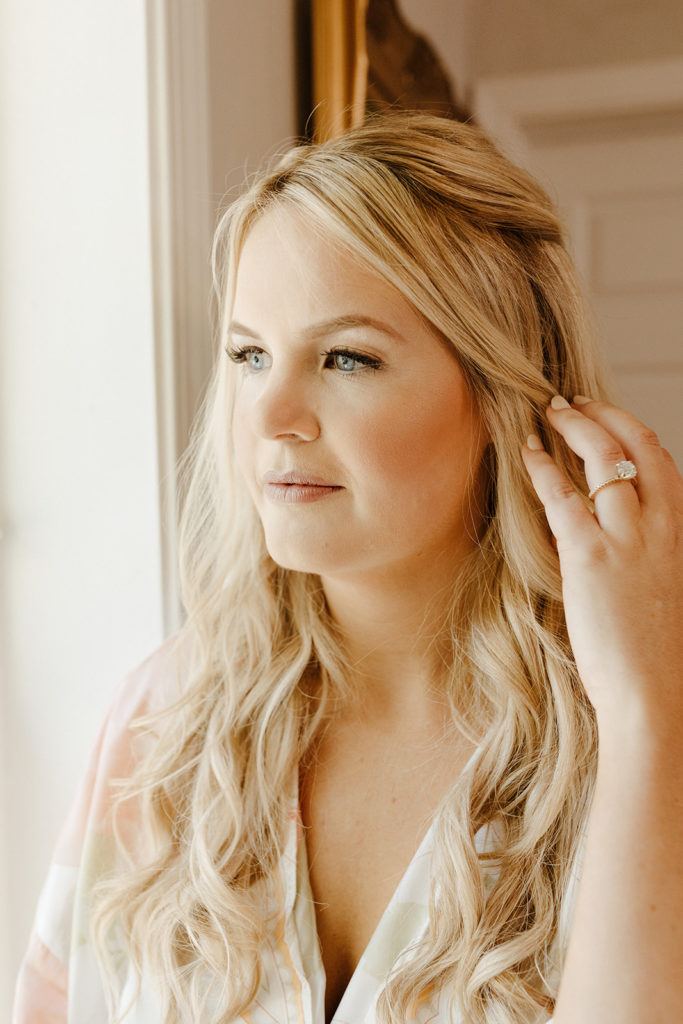 Rachel Christopherson Photography-Sacramento Garden Wedding-Rustic Wedding-Summer Wedding-Northern California-Nor Cal-Bride-Bridal Hair-Bride Getting Ready Photos-Bridal Party Getting Ready