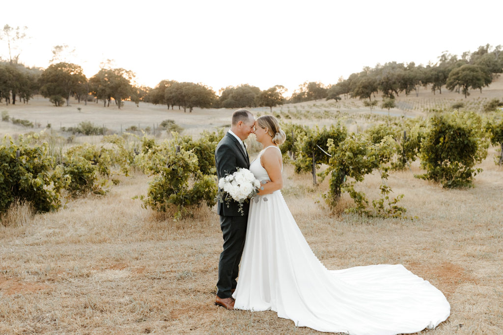 rachel christopherson photography-wedding photographer-wedding photography-wedding photos-wedding album-wedding photo album-vineyard wedding-bride and groom-wedding dress train-wedding florals