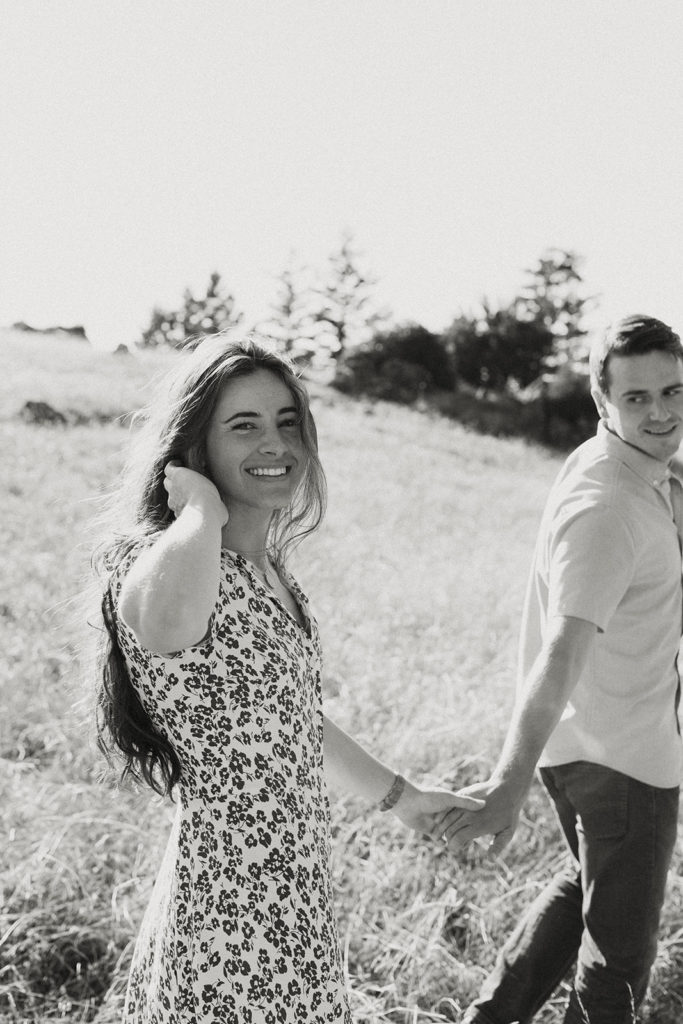 Rachel Christopherson Photography-Engagement Photographer-Mt. Tam engagement photos-muir woods engagement photos-bay area engagement photos-San francisco engagement-nor cal engagement-what to wear for engagement-Golden Hour-Sun Flares-Black and White Engagement Photos