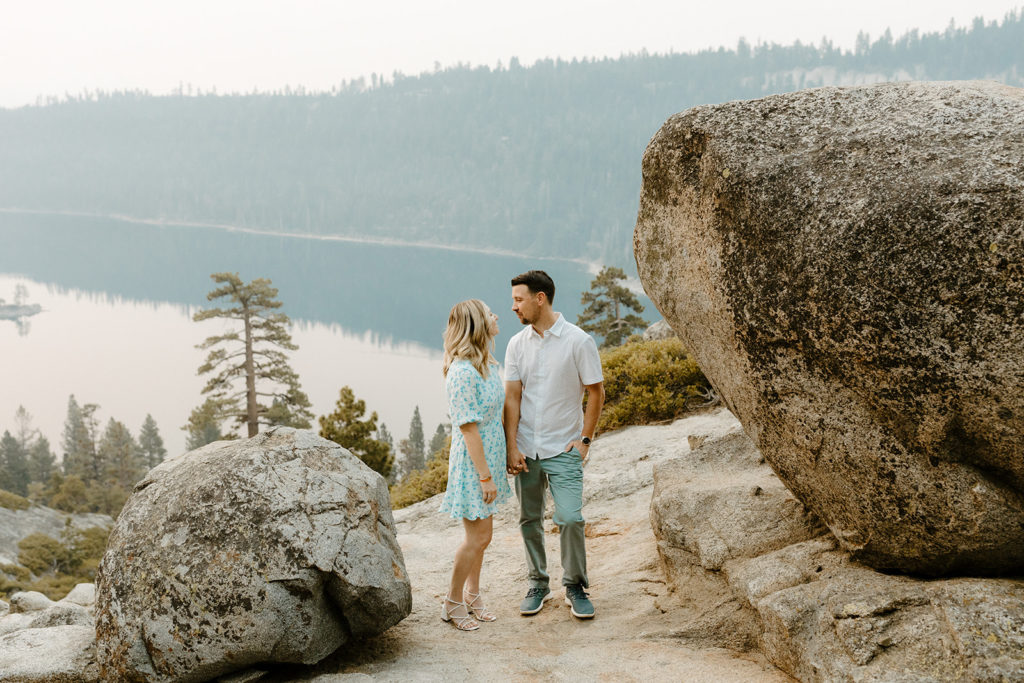 Rachel Christopherson Photography-Lake Tahoe Engagement Photos-Emerald Bay Engagement Photos, Nor Cal Engagement Photos-Northern California-Best Places to take your Engagement Photos-Sunrise Engagement Photos-What to Wear for Engagement Photos