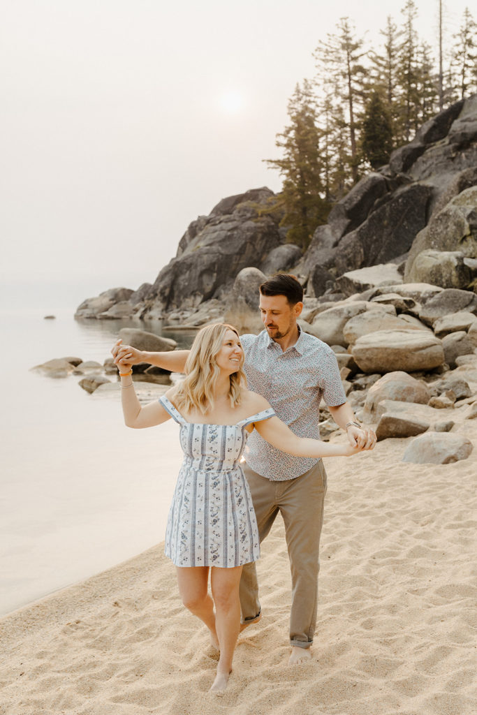 Rachel Christopherson Photography-Lake Tahoe Engagement Photos-Emerald Bay Engagement Photos, Nor Cal Engagement Photos-Northern California-Best Places to take your Engagement Photos-Sunrise Engagement Photos-What to Wear for Engagement Photos