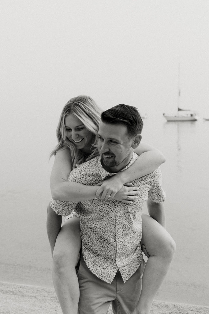 Rachel Christopherson Photography-Lake Tahoe Engagement Photos-Emerald Bay Engagement Photos, Nor Cal Engagement Photos-Northern California-Best Places to take your Engagement Photos-Sunrise Engagement Photos-Black and White Engagement Photos