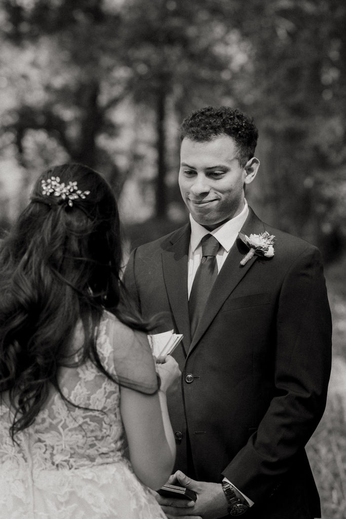 rachelchristophersonphotos-swinging bridge-yosemite elopement-yosemite elopement-swinging bridge elopement-mountain top elopement-northern california elopement-bride and groom-slick black suit-lacey floral wedding gown-black and white wedding photos