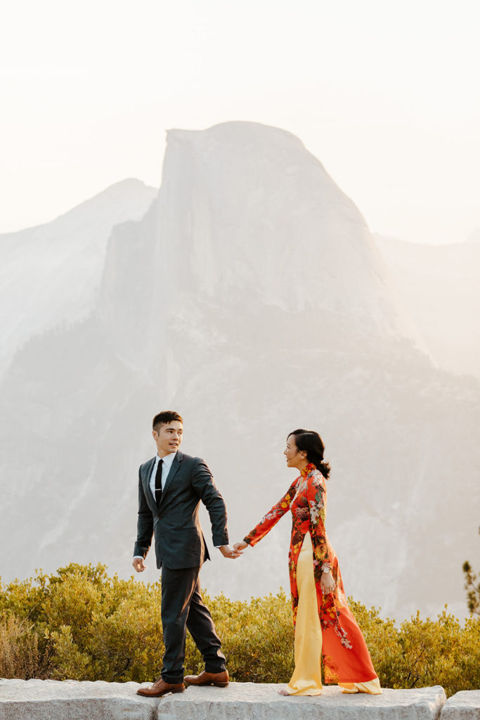 Rachel Christopherson Photography-Yosemite Engagement Photos-Yosemite-Taft Point Engagement Photos-Taft Point-Glacier Point Engagement Photos-Northern California-NorCal-Northern California Engagement Photographer-Adventurous Couple-Engaged Couple-Sunrise Engagement Photos