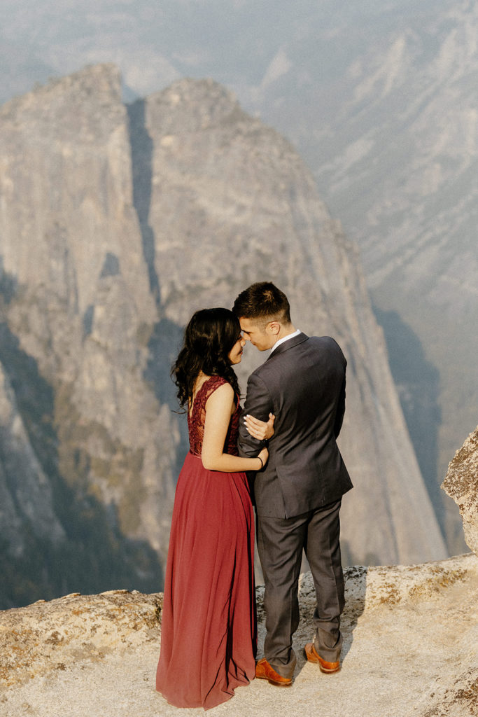 Rachel Christopherson Photography-Yosemite Engagement Photos-Yosemite-Taft Point Engagement Photos-Taft Point-Glacier Point Engagement Photos-Northern California-NorCal-Northern California Engagement Photographer-Adventurous Couple-Engaged Couple-Sunrise Engagement Photos