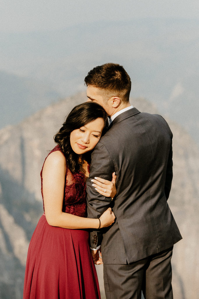 Rachel Christopherson Photography-Yosemite Engagement Photos-Yosemite-Taft Point Engagement Photos-Taft Point-Glacier Point Engagement Photos-Northern California-NorCal-Northern California Engagement Photographer-Adventurous Couple-Engaged Couple-Sunrise Engagement Photos