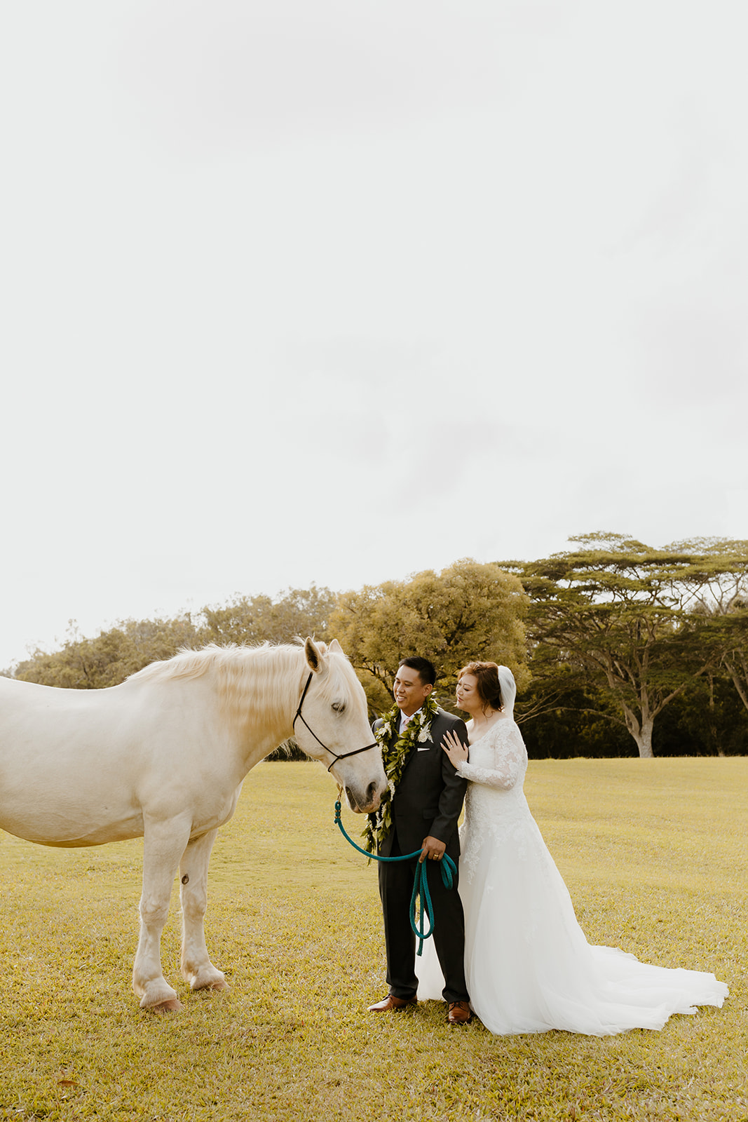 Rachel Christopherson Photography - North Shore Oahu wedding at Sunset Ranch, bride and groom photos