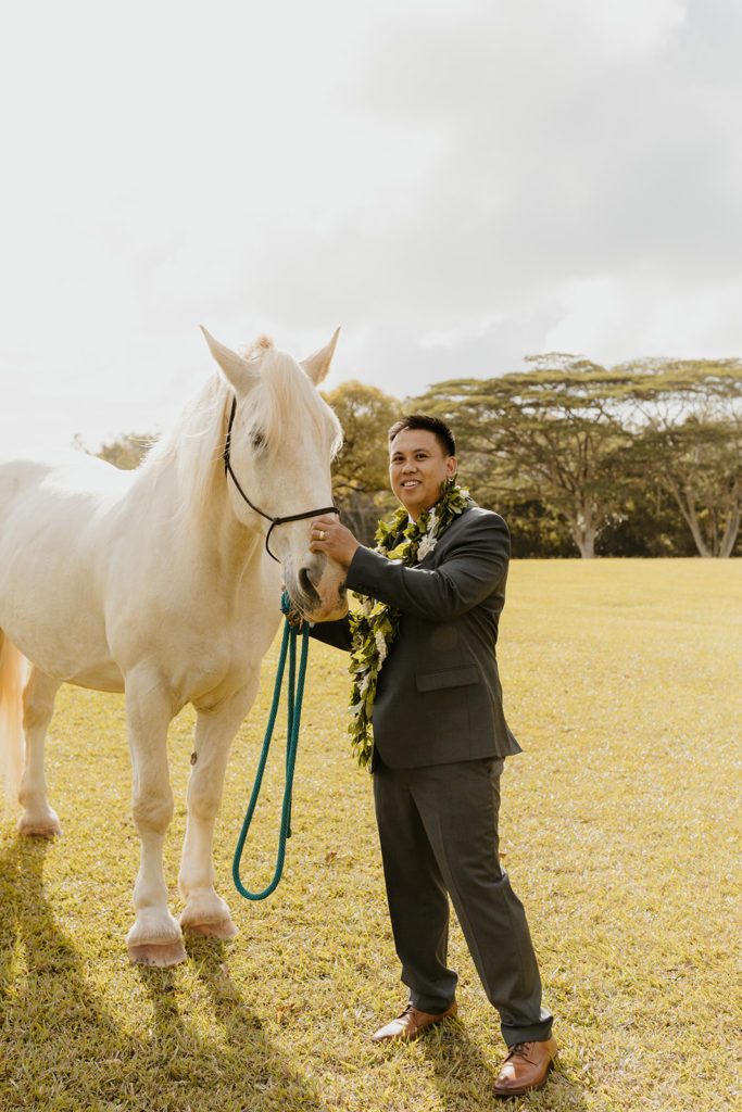 Rachel Christopherson Photography - North Shore Oahu wedding at Sunset Ranch, bride and groom photos
