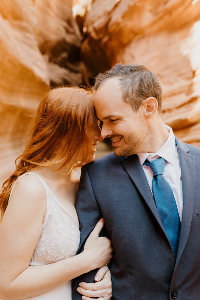 Rachel Christopherson Photography - Zion Utah elopement, National Park elopement, adventurous bride and groom, bride and groom photos 