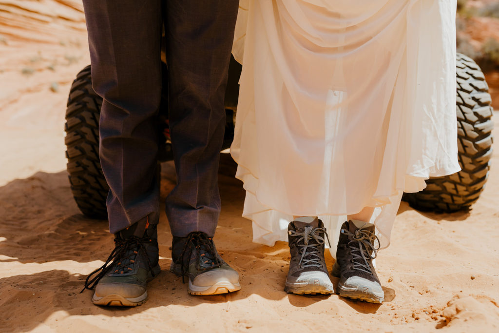 Rachel Christopherson Photography - Arizona elopement, National Park elopement, adventurous bride and groom, bride and groom photos 