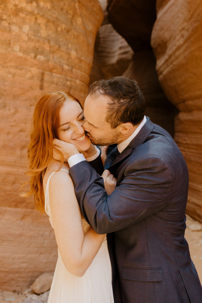Rachel Christopherson Photography - Zion Utah elopement, National Park elopement, adventurous bride and groom, bride and groom photos 
