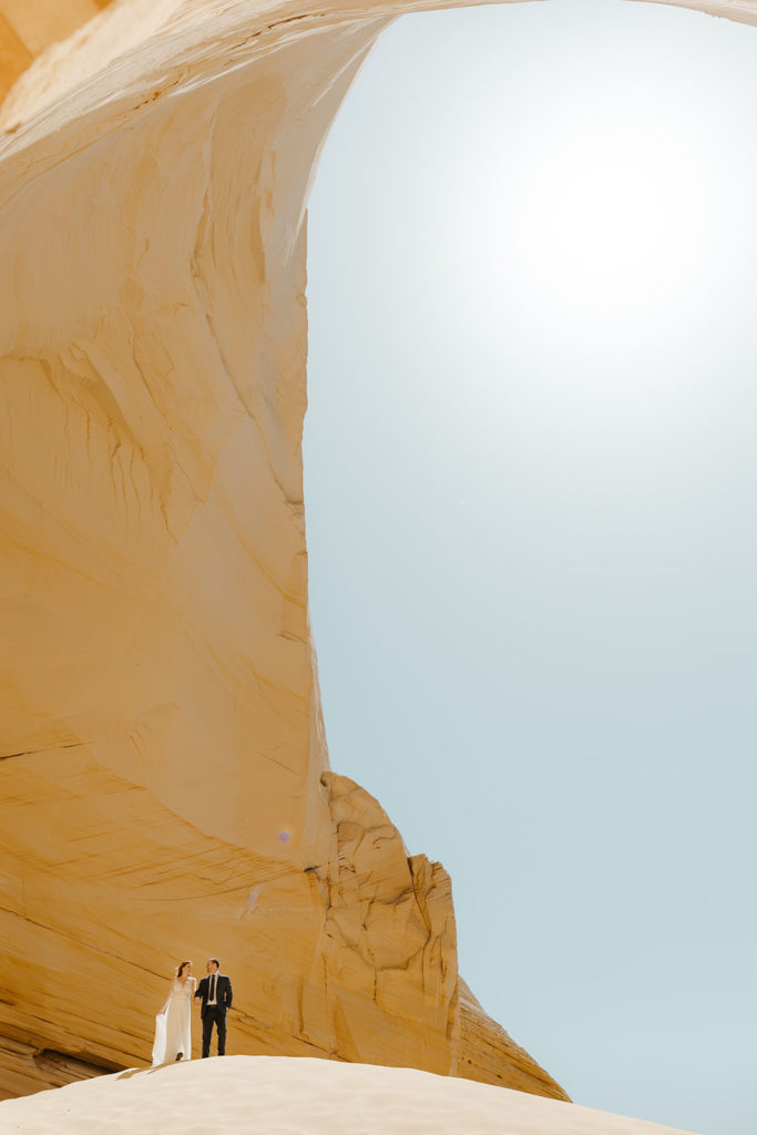 Rachel Christopherson Photography - Zion Utah elopement, National Park elopement, adventurous bride and groom, bride and groom photos 