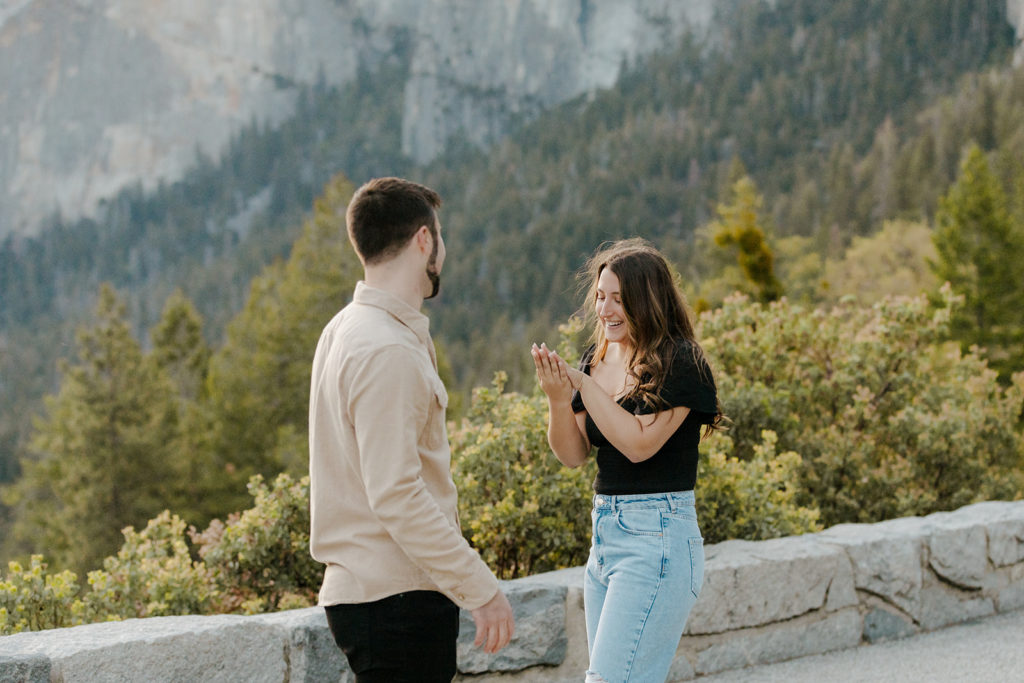 Rachel Christopherson Yosemite Engagement Photographer - Yosemite Valley engagement photos, surprise proposal photos, best places to propose in yosemite