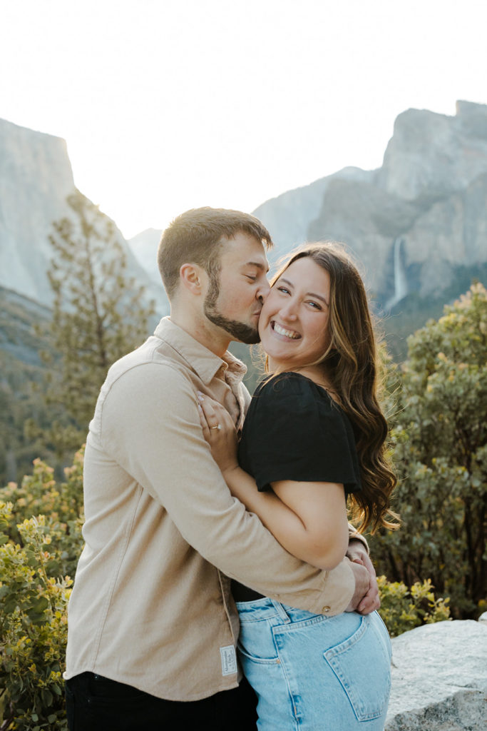 Rachel Christopherson Yosemite Engagement Photographer - Tunnel View engagement photos, surprise proposal photos, engaged couple
