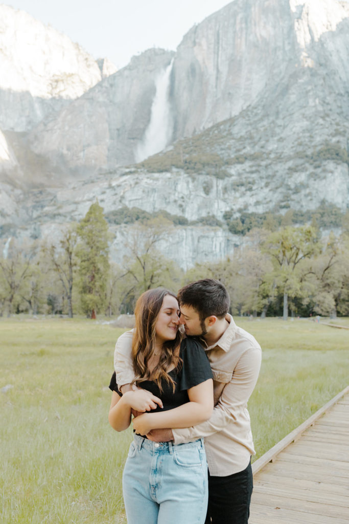 Rachel Christopherson Yosemite Engagement Photographer - Tunnel View engagement photos, surprise proposal photos, engaged couple