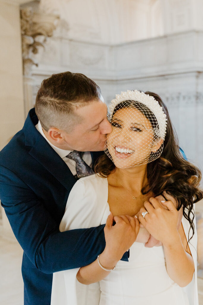 Rachel C Photography - bride and groom laughing, bay area elopement