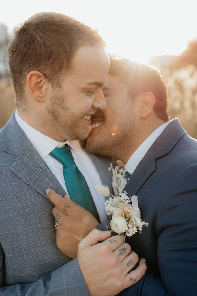 Rachel C Photography - LGBTQ wedding photographer, golden hour wedding photos