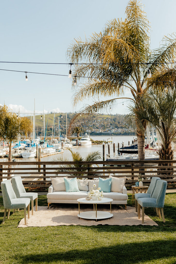 Rachel C Photography - bay area waterfront wedding venue, classy beach wedding decor