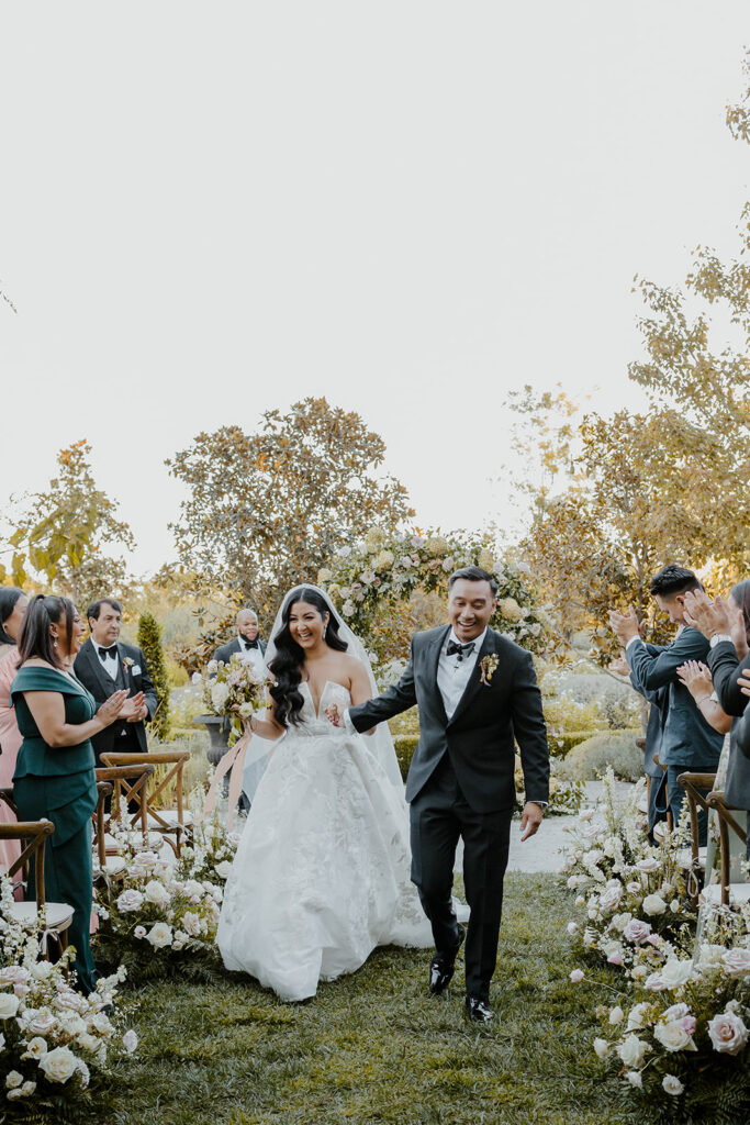 Rachel C Photography - Sacramento country wedding venue, wedding ceremony exit