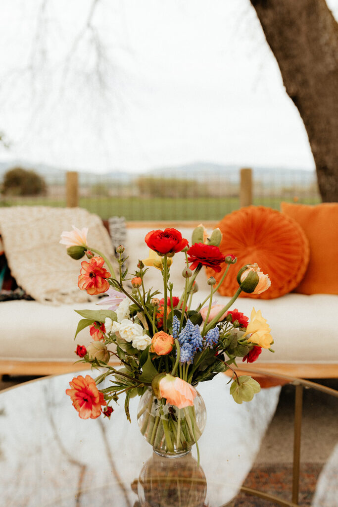 Spring bridal shower decor