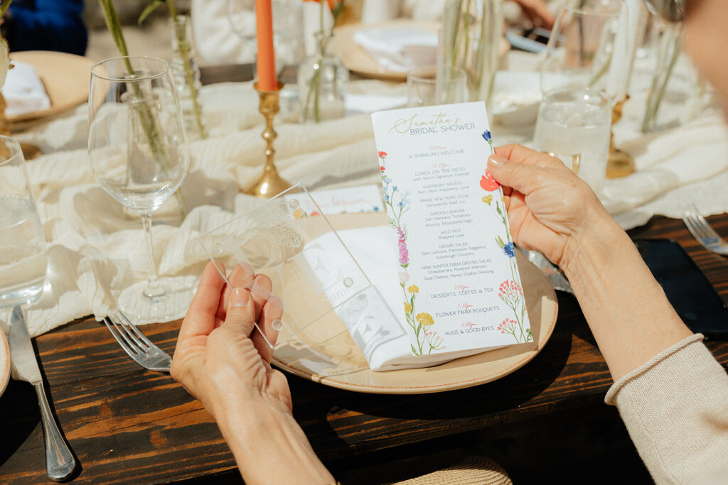 Spring bridal shower invites