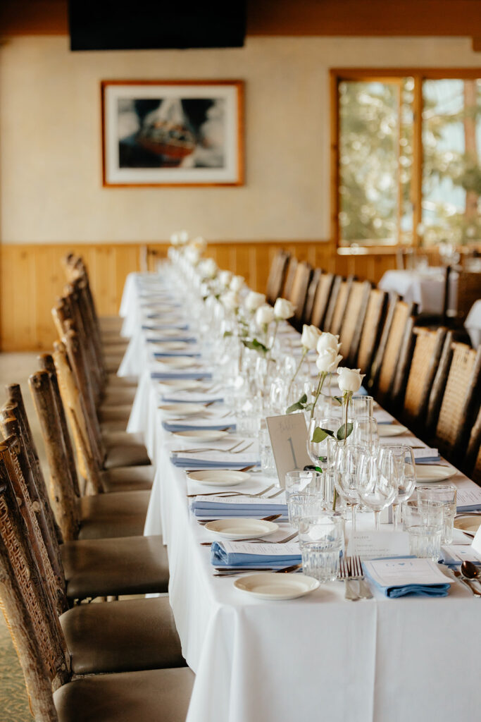 Wedding reception at Gar Woods Grill & Pier 