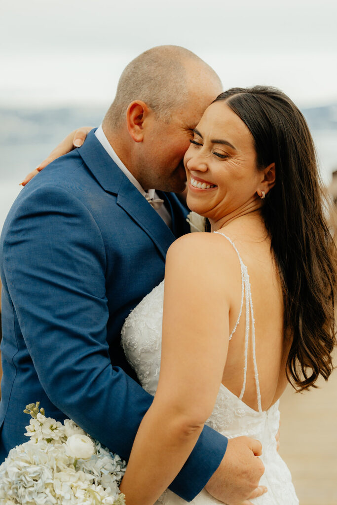 Bride and groom portraits from classic Lake Tahoe wedding captured by Lake Tahoe wedding photographer - Rachel C. Photography