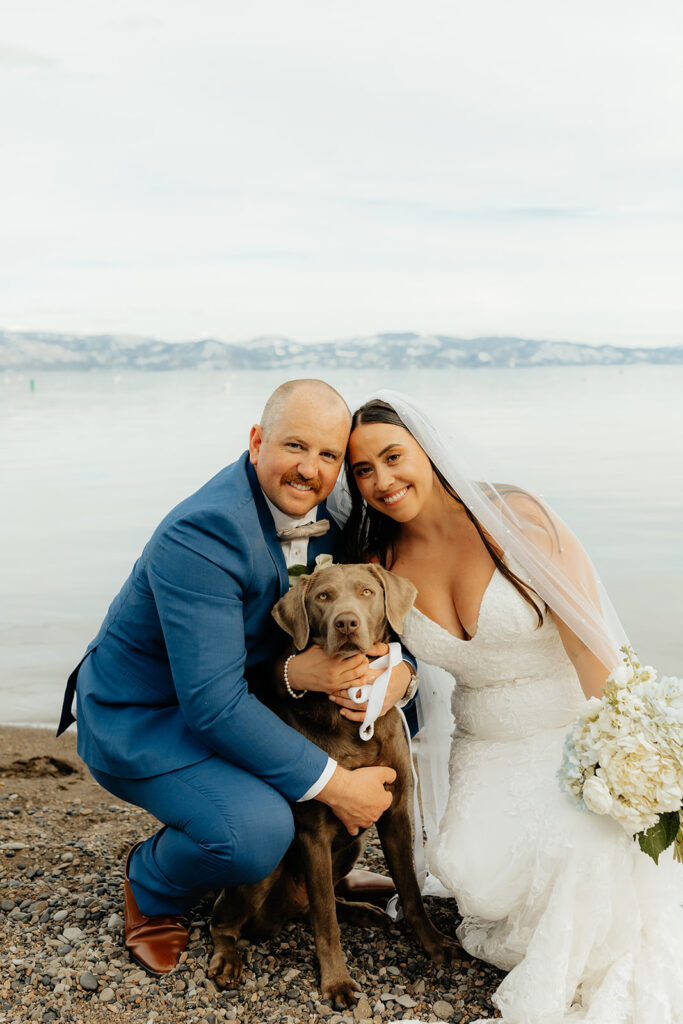Bride and groom portraits from classic Lake Tahoe wedding captured by Lake Tahoe wedding photographer - Rachel C. Photography