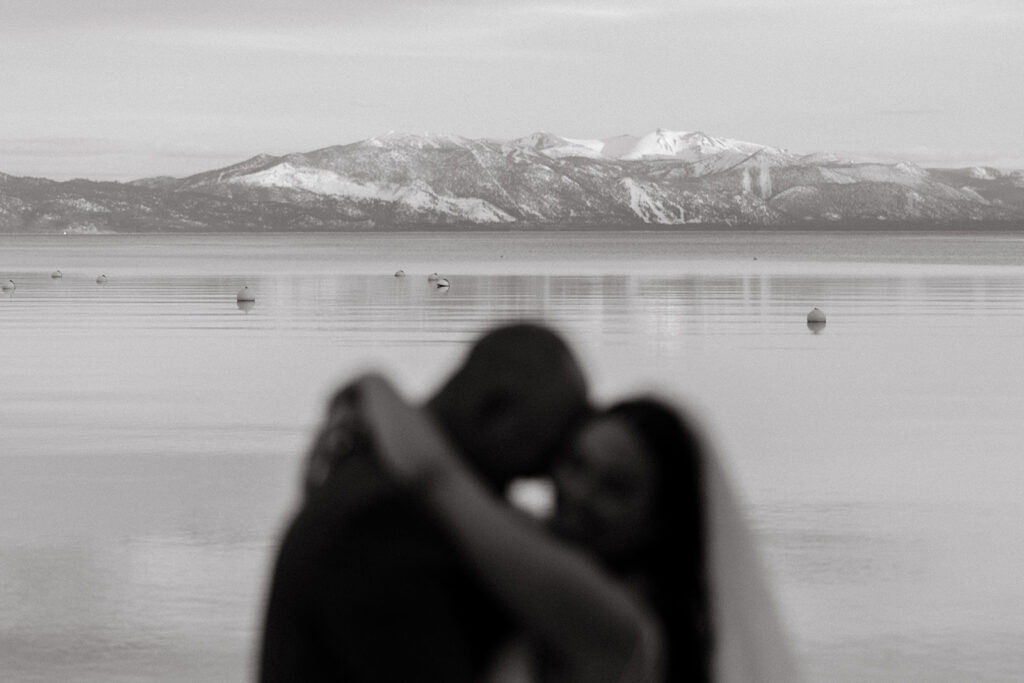 Bride and groom portraits from classic Lake Tahoe wedding captured by Lake Tahoe wedding photographer - Rachel C. Photography