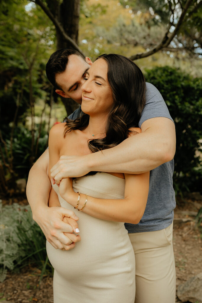 Couple posing for photos
