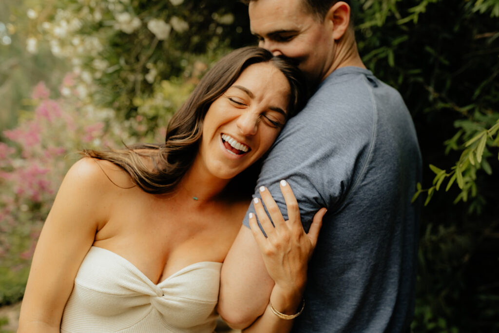 Couple laughing