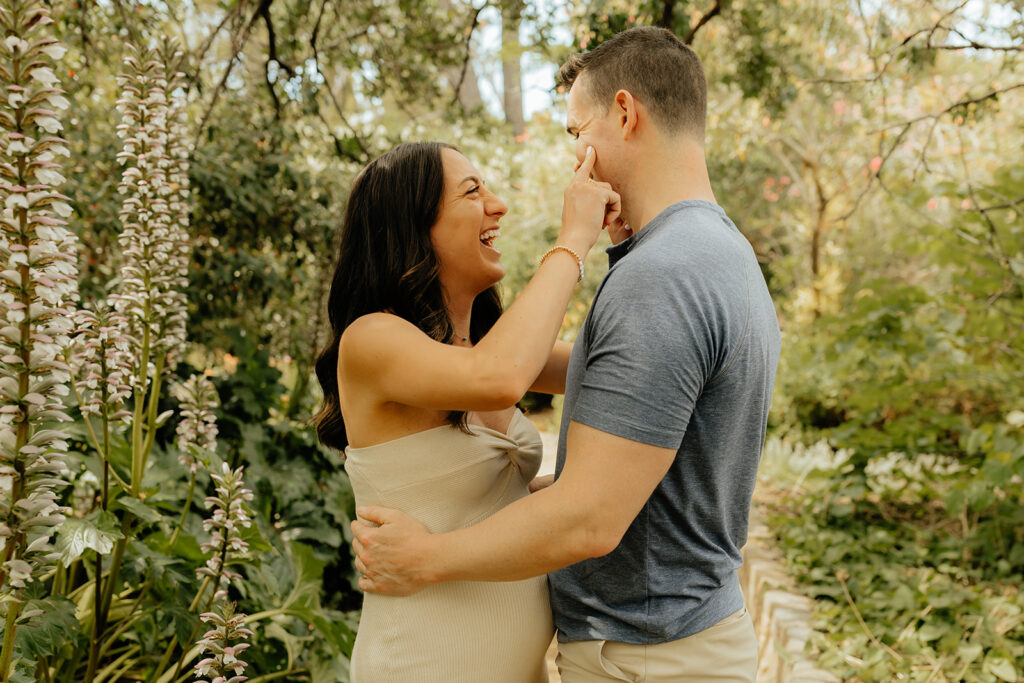 Maternity photos at Land Park Rock Garden captured by Sacramento Photographer - Rachel C. Photography