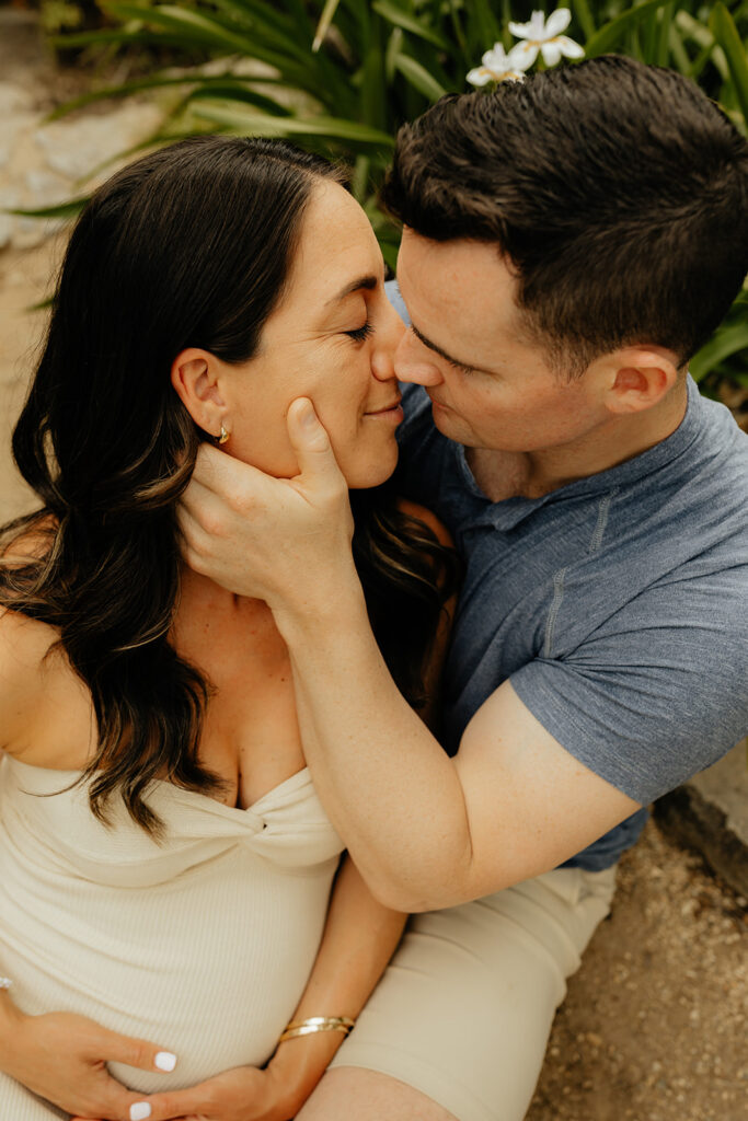 Couple posing for photos in Sacramento