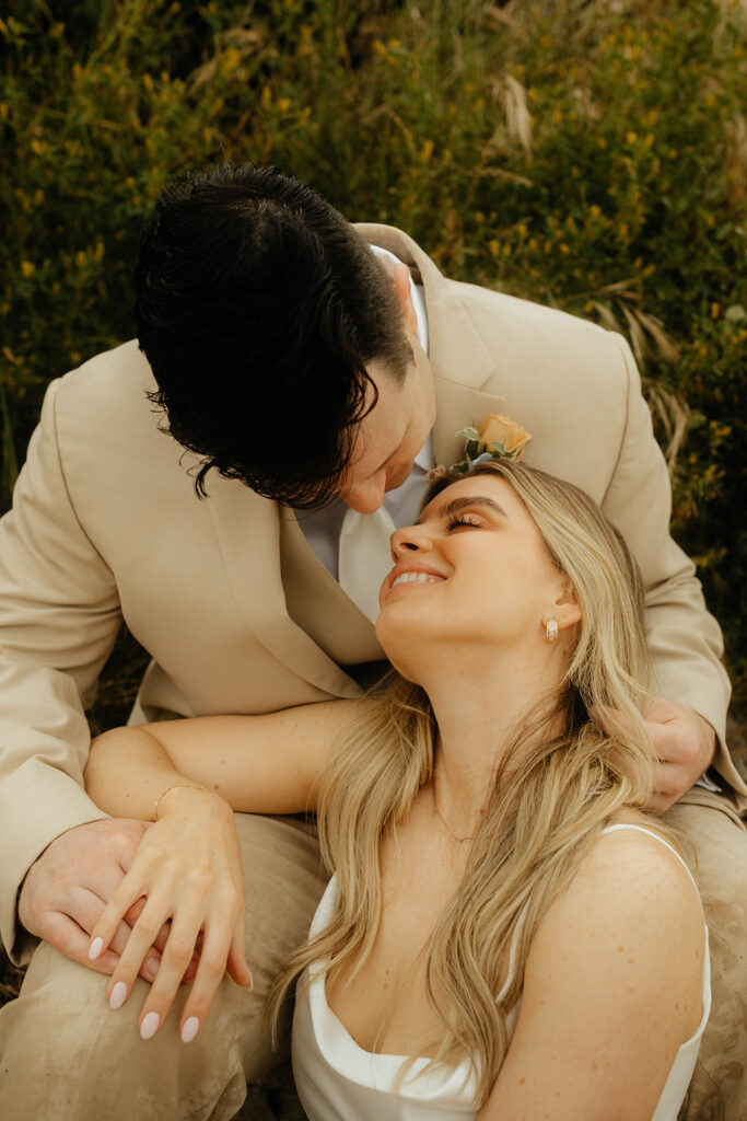 Bride and groom portraits