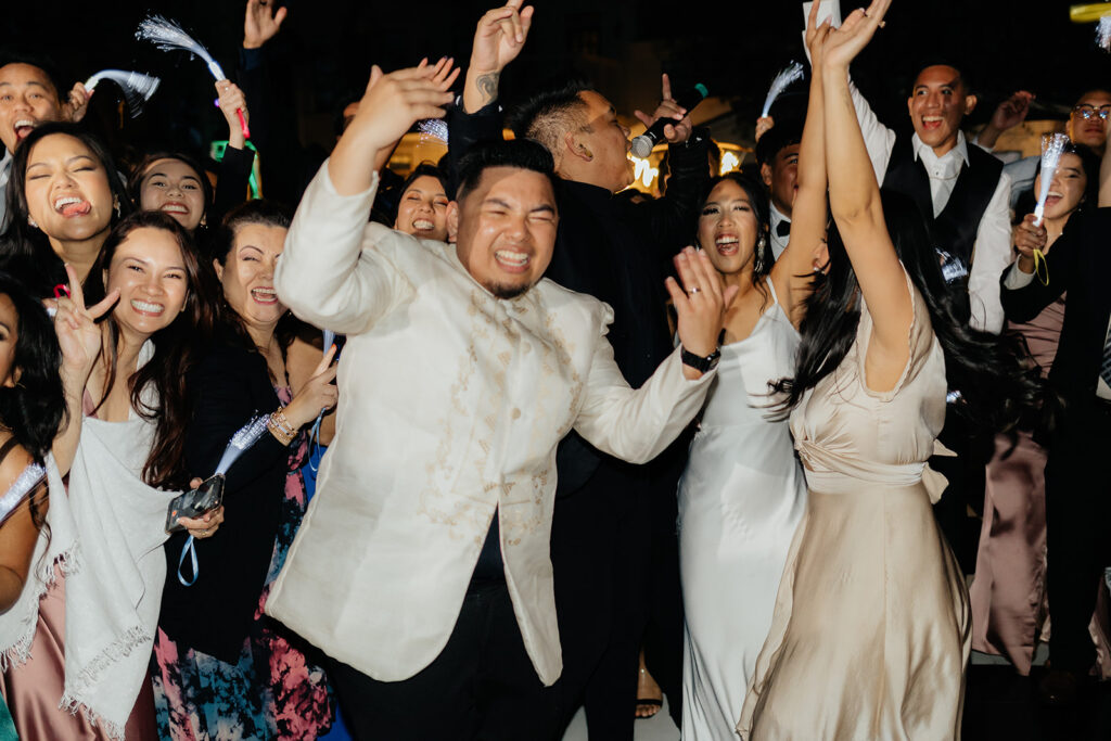 Open dancing at wedding reception
