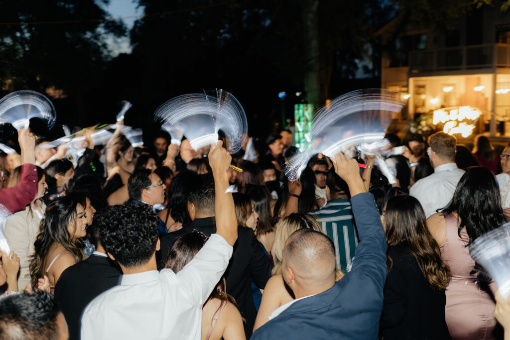 Open dancing at wedding reception