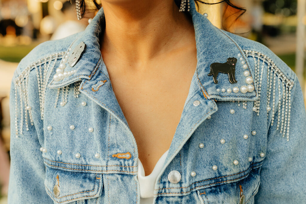 Brides custom denim jacket