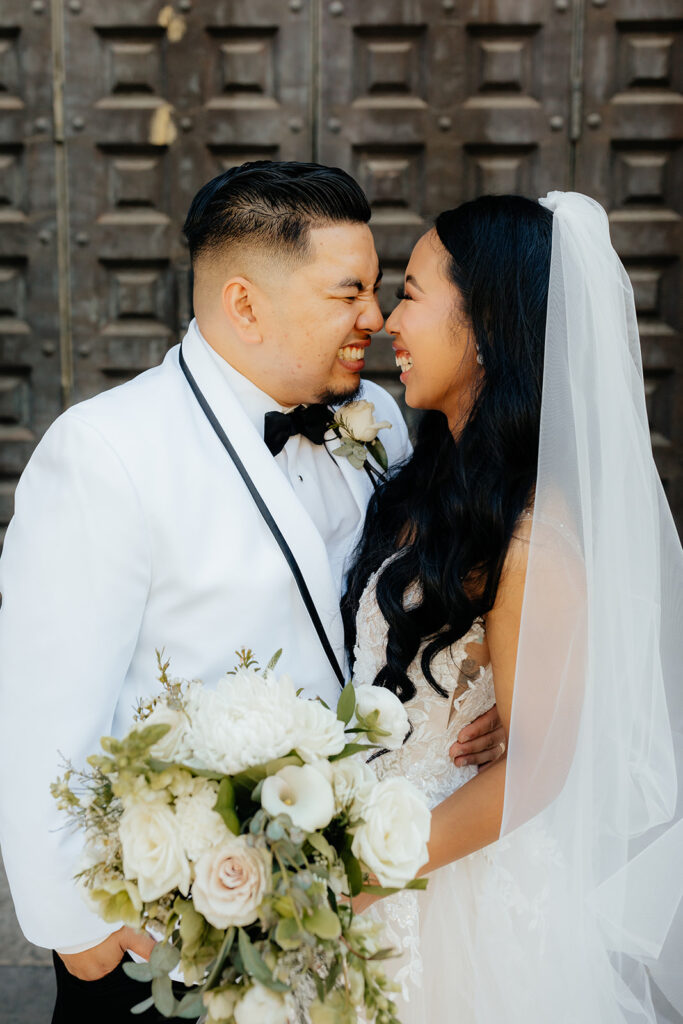 Bride and groom portraits from Sacramento wedding at Le Reve Estate