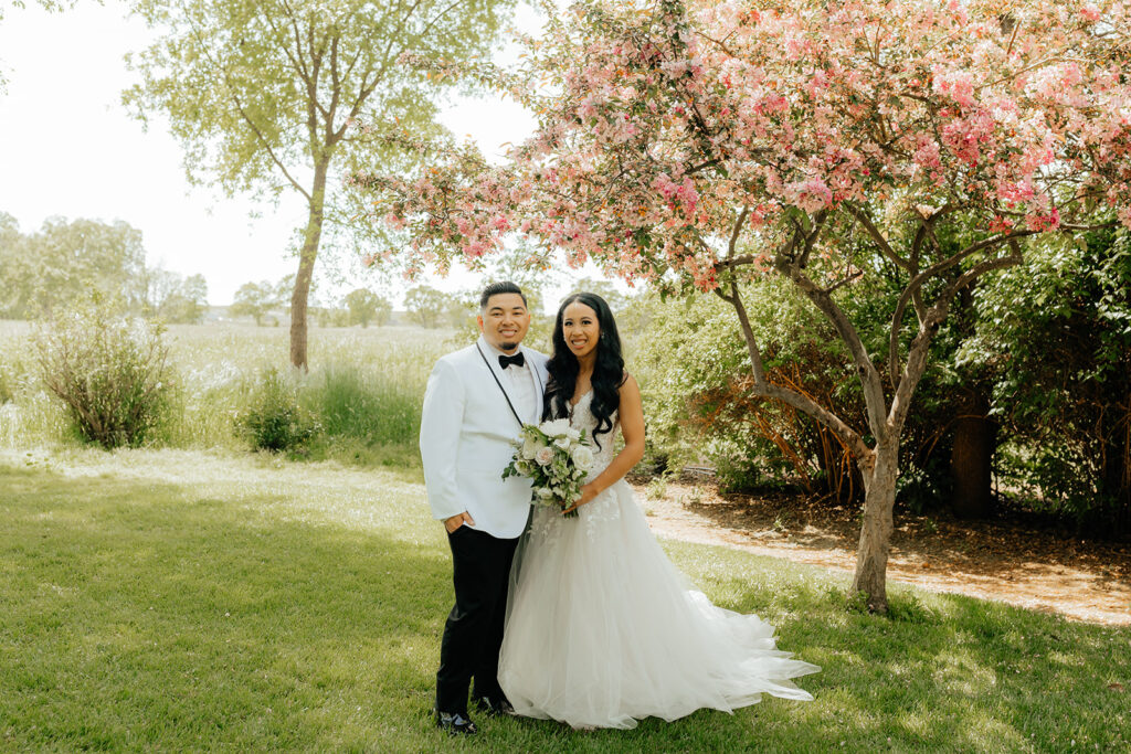Bride and groom portraits from Sacramento wedding at Le Reve Estate