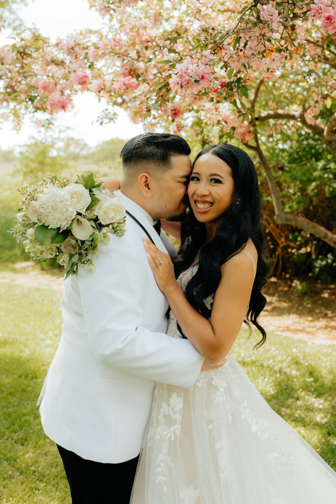 Bride and groom portraits from Sacramento wedding at Le Reve Estate