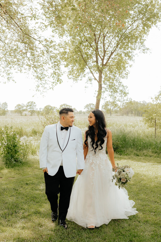 Bride and groom portraits from Sacramento wedding at Le Reve Estate