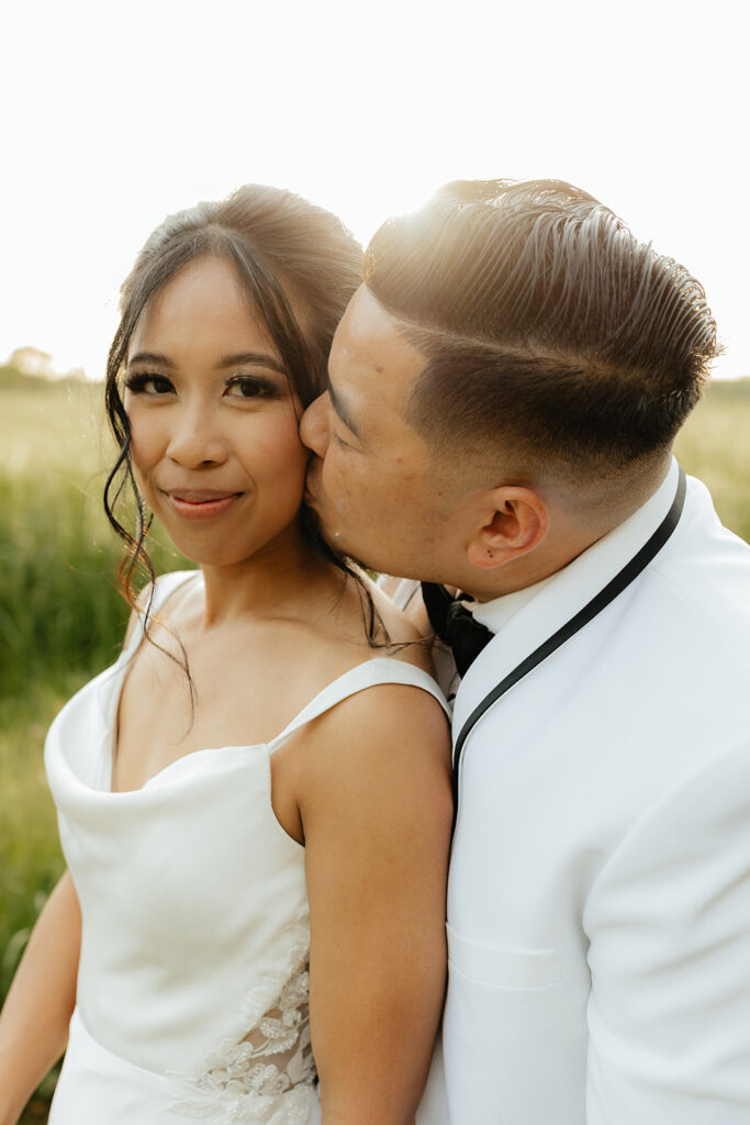 Bride and groom portraits from Sacramento wedding at Le Reve Estate