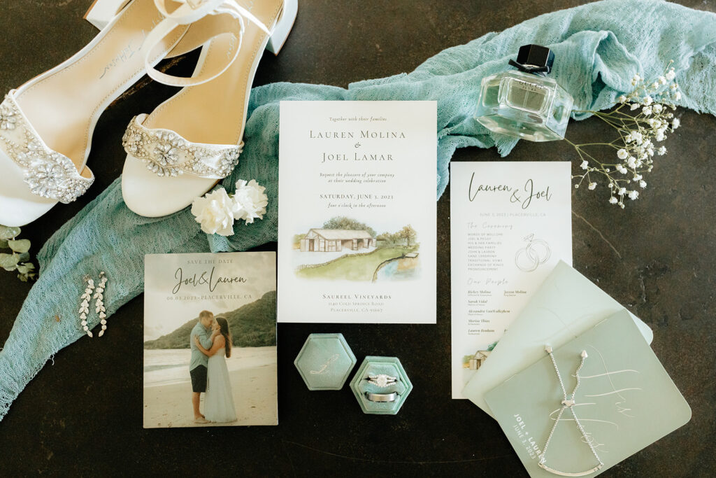 California wedding details photography